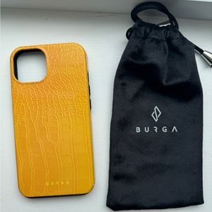 Burga iPhone 13 Case Canary Yellow-Snake Skin (Tough)